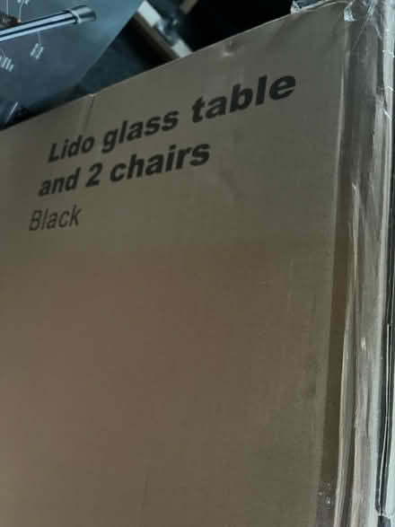 Photo of free Black glass Coffee table (Sompting) #2
