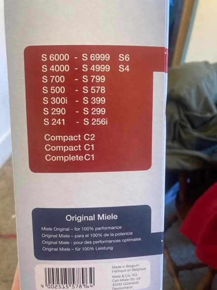 Photo of free 3 Miele FJM Vacuum Cleaner Bags (Ypsilanti Township) #1