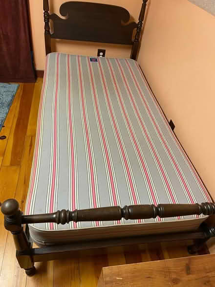Photo of free Twin bed frame and box spring (Mac Groveland) #1