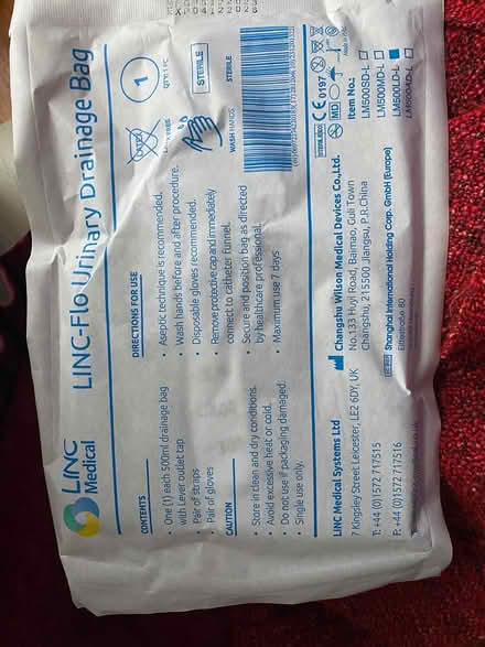 Photo of free Catheter leg bags (LU7 Marley Fields) #2