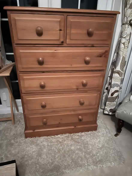 Photo of free Local craftsman made solid pine chest of drawers (Burton Joyce NG14) #2