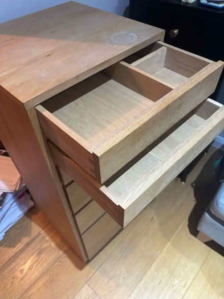 Photo of free Oak filing cabinet (Wandsworth Common) #2
