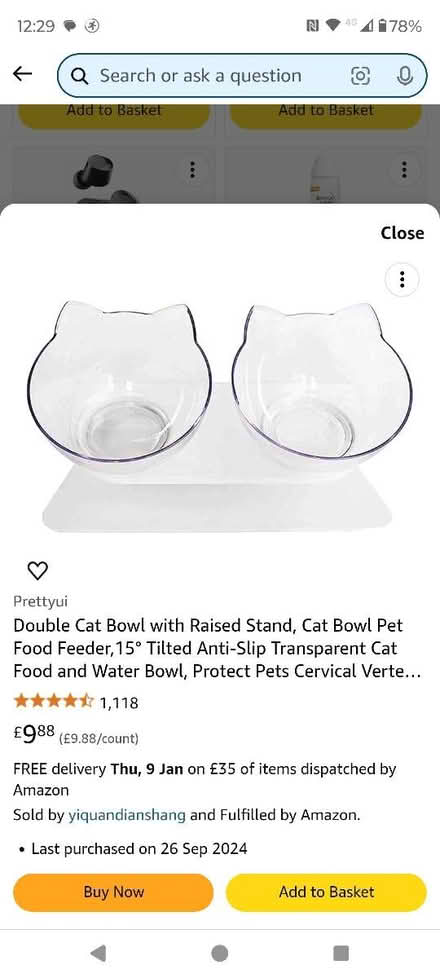 Photo of free Cat bowl (E17) #2