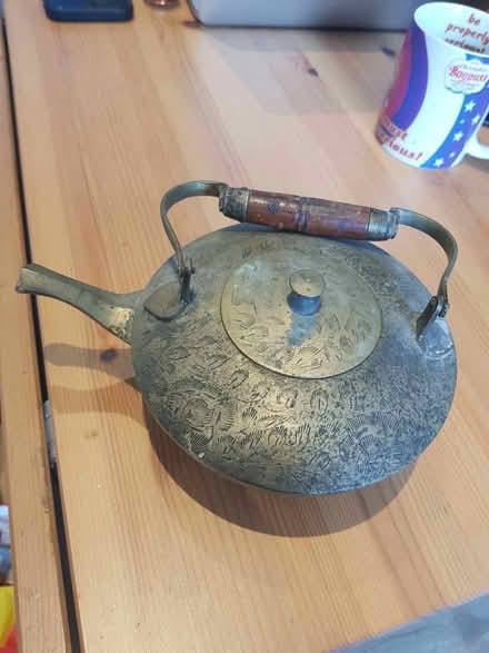 Photo of free Metal decorative tea pot (Stocksbridge S36) #1