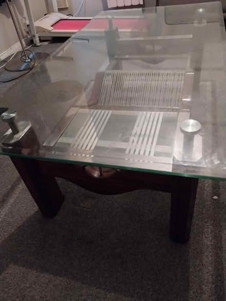 Photo of free Glass coffee table (Shooter hill) #2