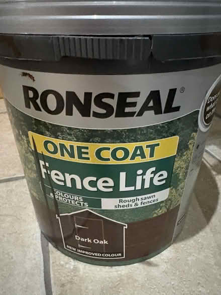 Photo of free Ronseal Fence Paint - Dark Oak (Carbis Bay TR26) #1