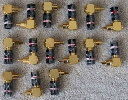 Photo of free 15 x right-angle RCA (phono) connectors (Hayling Island PO11) #3