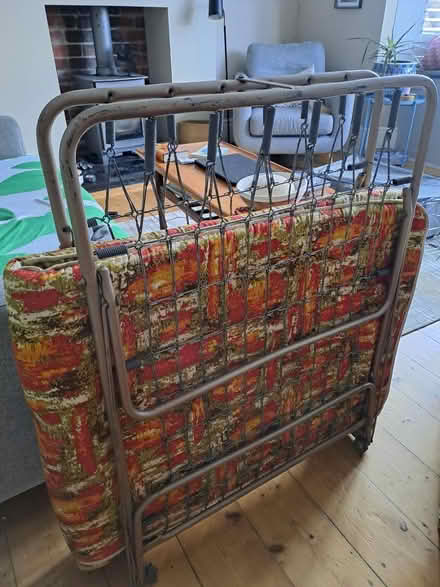 Photo of free Metal folding camp bed & mattress (Nether edge, sheffield, S7) #1