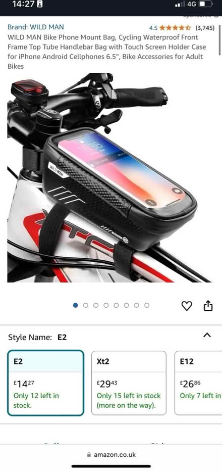Photo of free “Wild Man” E2 Bike Phone Mount (Brixton SW9) #1