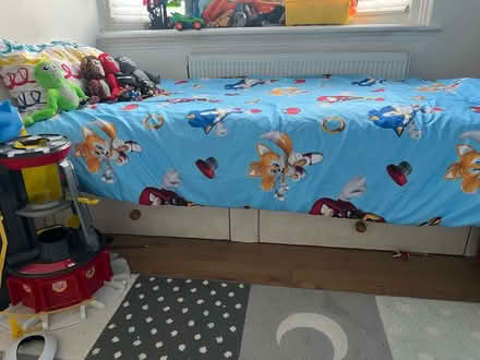 Photo of free Single divan bed base 2 drawers (Enfield N21) #1