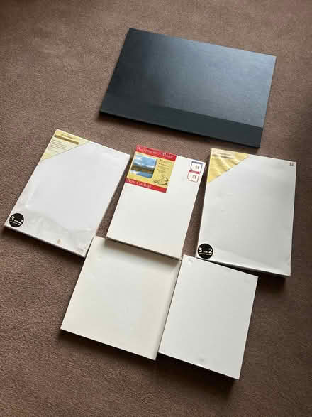 Photo of free Artist box canvases plus paper (Mansfield nottinghamshire) #1