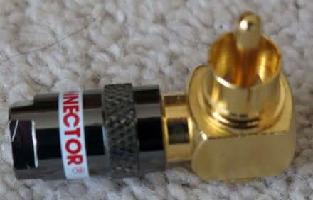 Photo of free 15 x right-angle RCA (phono) connectors (Hayling Island PO11) #1