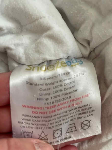 Photo of free Sleeping bag 3-6 years /130 cm (SW8 Battersea) #3