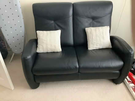 Photo of free 2 seater leather settee (Pensby CH61) #1