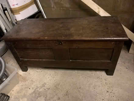 Photo of free Wooden oak chest (Clanfield) #1