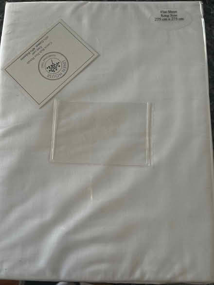 Photo of free King size flat sheet (Dunton green) #1
