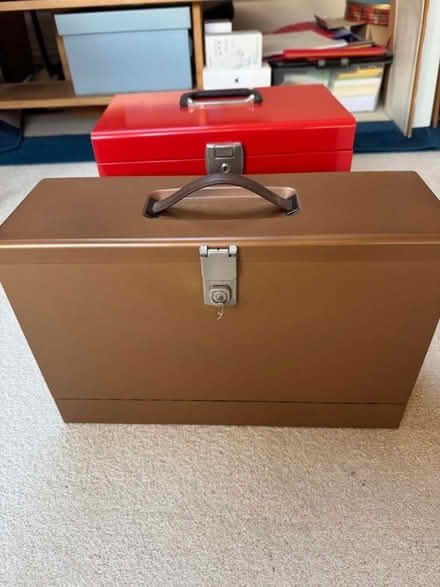 Photo of free Two portable metal document files (Horfield BS7) #1