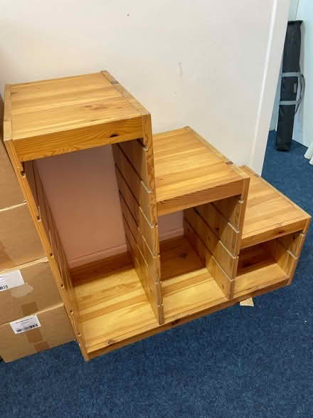Photo of free Wooden shelf unit (Govanhill, G42) #1
