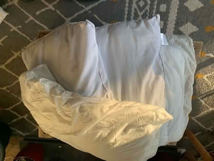 Photo of free X4 Preowned Pillows including 4 pillowcases plus cushion (Northfield B31) #1