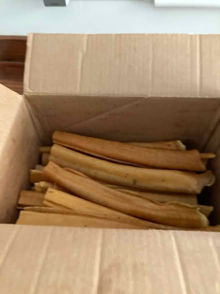 Photo of free Box of dog treats - pork rolls x28 (Hove BN3) #2