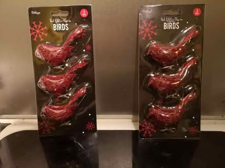 Photo of free Red Bird Christmas decorations (still in packaging, unused) (Woodley RG5) #1