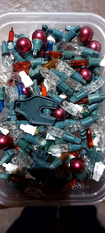 Photo of free Xmas bulbs & tree hooks (Southport PR8) #1