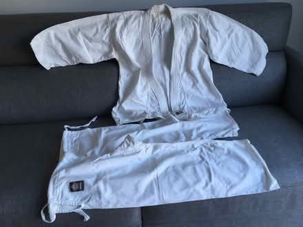 Photo of free Martial arts gi plus two vest tops (Shrewsbury) #1