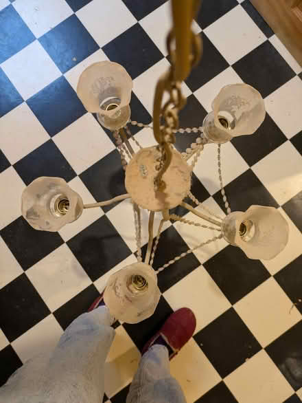Photo of free Glass chandelier (Malvern WR14) #2