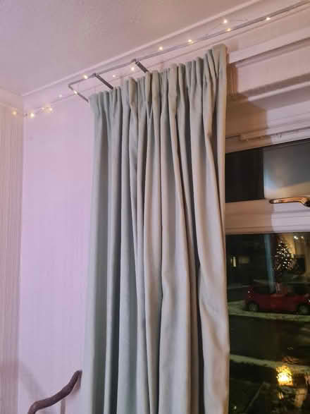Photo of free Duck Egg Track Curtains (Loanhead, EH20) #1