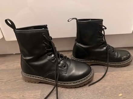 Photo of free Size 38 Faux Leather Black Boots (Yonge and Eglinton) #2