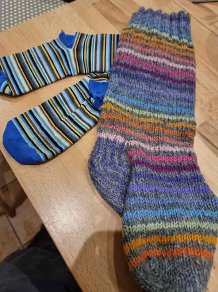 Photo of free Three colourful socks for craft (Kenilworth CV8) #1