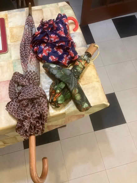 Photo of free Three fancy umbrellas (OX4 Temple Cowley Oxford) #1