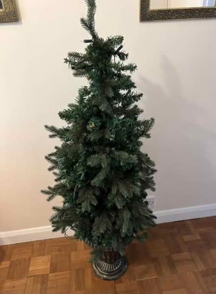 Photo of free 132 cm high Christmas tree in pot (Bushey WD19) #1