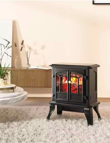 Photo of Electric Fire effect Wood/Coal Burning Fire (Leeman Road YO26) #1