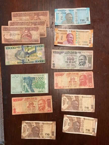Photo of free 13 foreign notes for collectors (Mt. Pleasant DC) #1