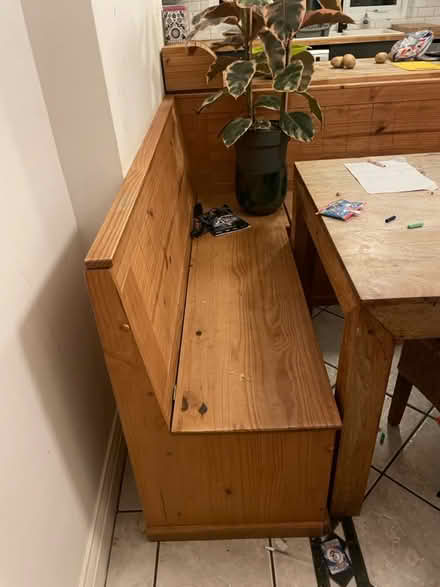 Photo of free Wooden L shaped storage bench (Liverpool L18) #3