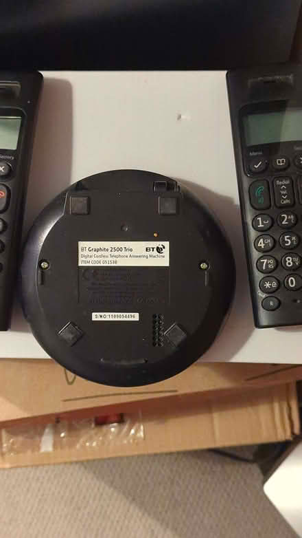 Photo of free BT Graphite Answer-phone, plus two handsets (Bog Gate TW10) #2