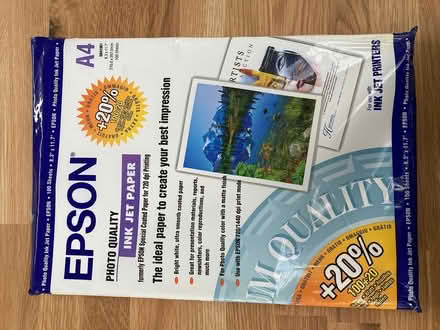 Photo of free Epsom A4 photo paper (Linton HR9 7RY) #1