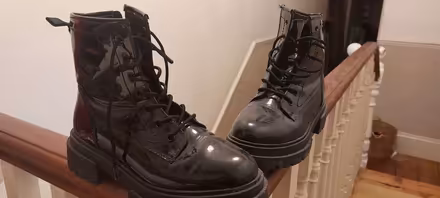 Photo of free Black patent boots size 38 (Lower Weston) #3