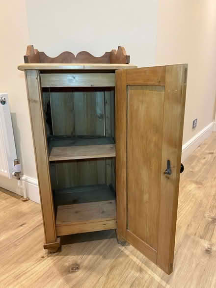 Photo of free Antique bedside table, pine (Chiswick W4) #2
