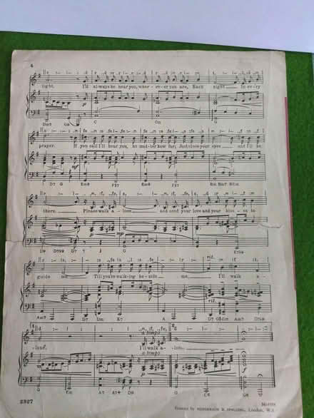 Photo of free Vintage Music Sheet - collectors (Coombe Bissett SP5) #3