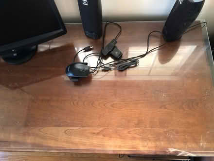 Photo of free Solid wood desk 4’ x 2 ft’ (Totowa NJ near Pal Park.) #2