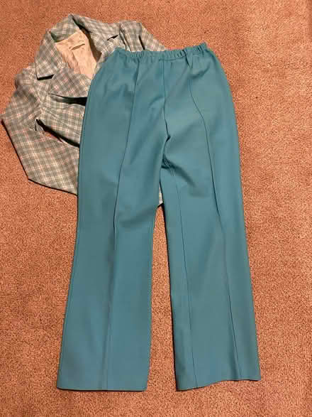 Photo of free 1970s turquoise ‘Pant Suit’ (East Cambridge) #2