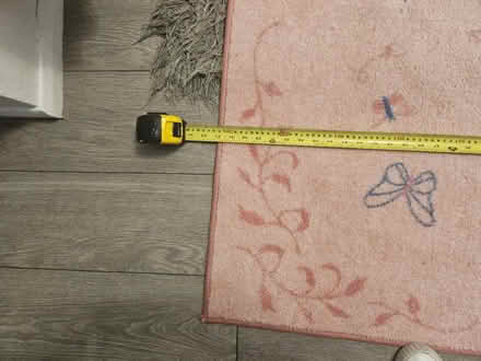 Photo of free Pink butterfly rug (Northfleet da11) #3