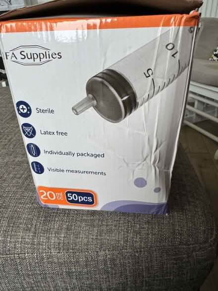 Photo of free Single use syringes (20ml) (LU5) #2