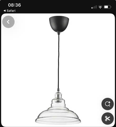 Photo of free Ikea Ovanby glass lampshade & bulb (Great Bourton, OX17) #1