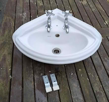 Photo of free Victorian style cloakroom corner basin (Middleyard GL10) #1