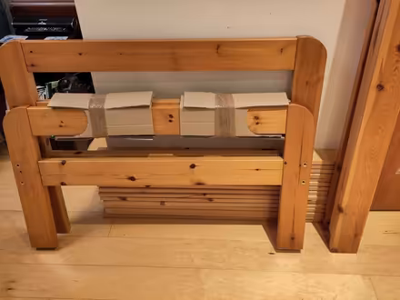 Photo of free Pine single bed frame (Berkhamsted HP4) #1