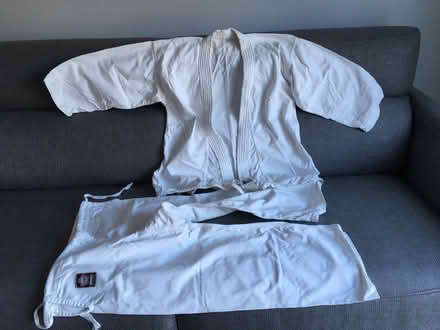 Photo of free Martial arts gi plus two vest tops (Shrewsbury) #3