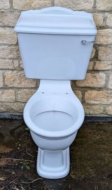 Photo of free Victorian style cloakroom set with toilet and basin (Middleyard GL10) #2